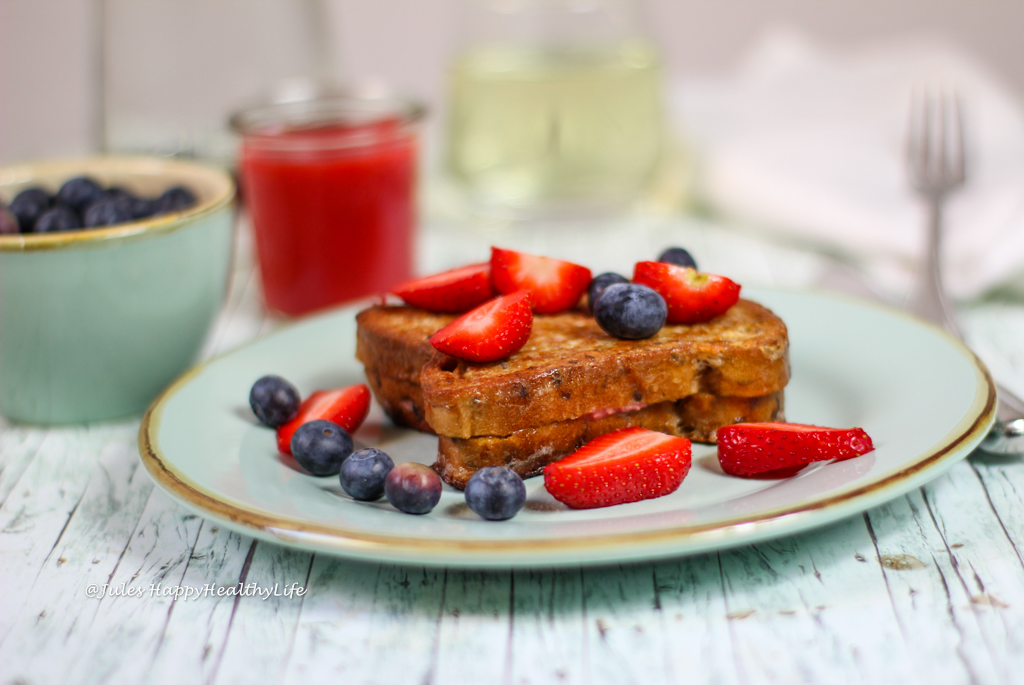 Vegan Recipe Strawberry Filled French Toast